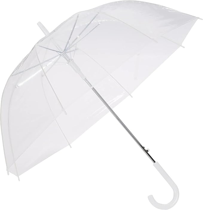 Jpwels Rainbow Travel Umbrella, Auto Open Close, Windproof, Teflon Coated (Transparent Umbrella)
