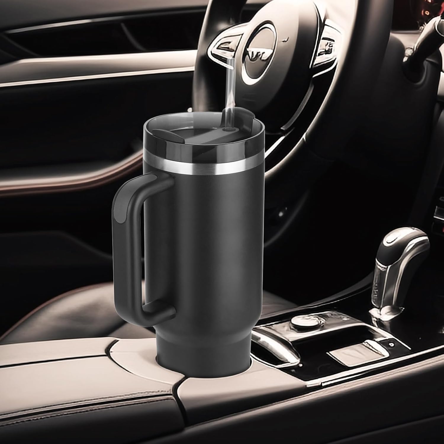 Stainless Steel Tumbler Reusable Bottle with Handle