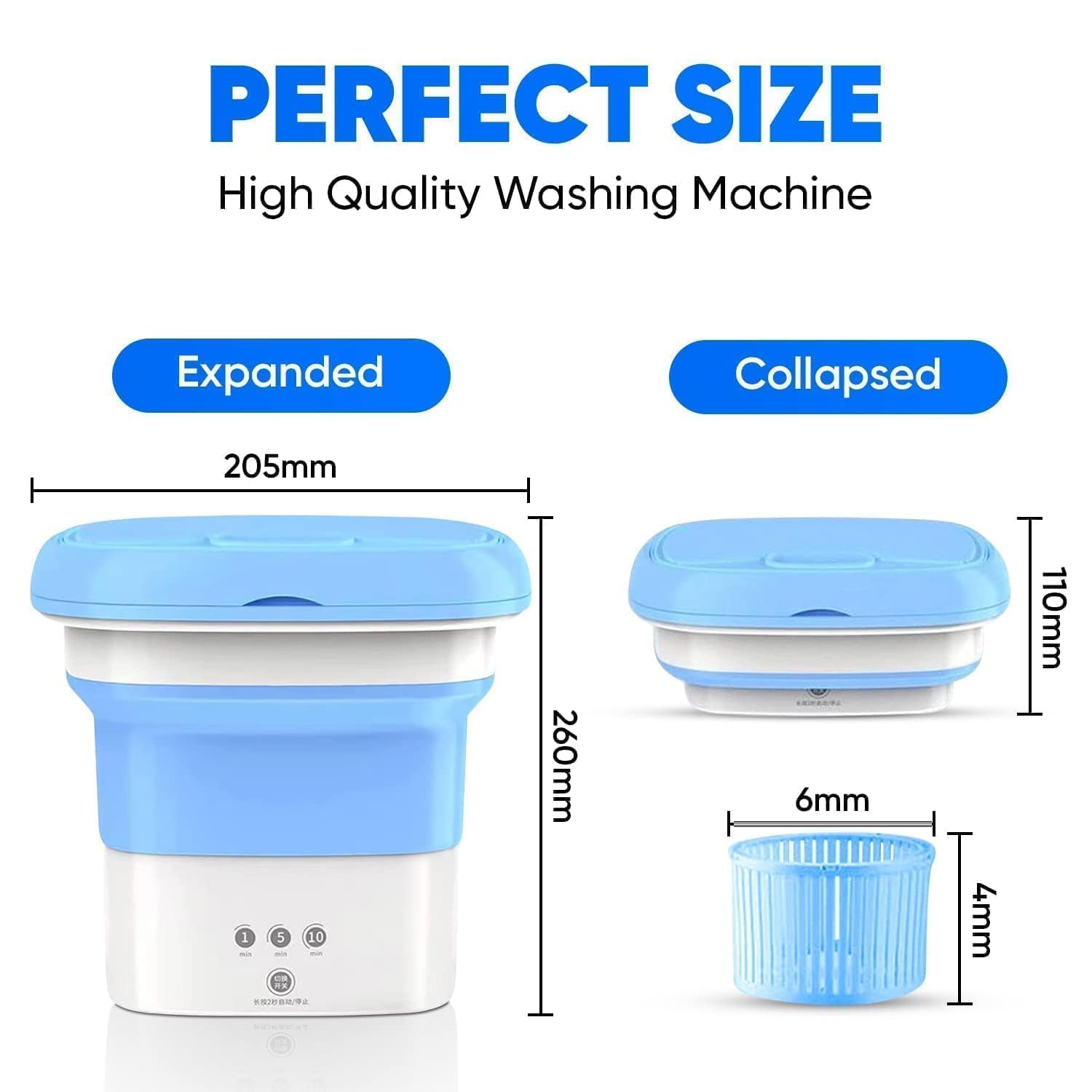 Mini Folding bucket Washing Machine