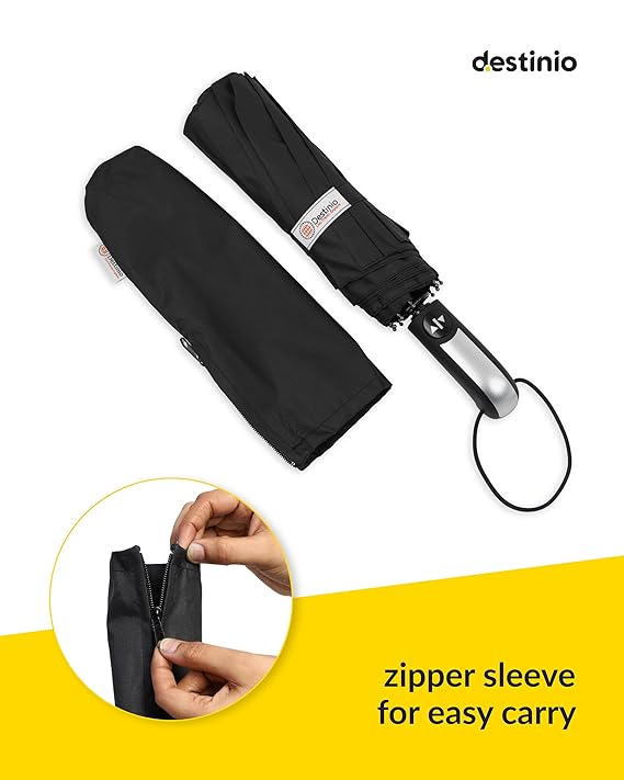 Automatic Open Close Windproof & Water-Resistant Foldable Umbrella