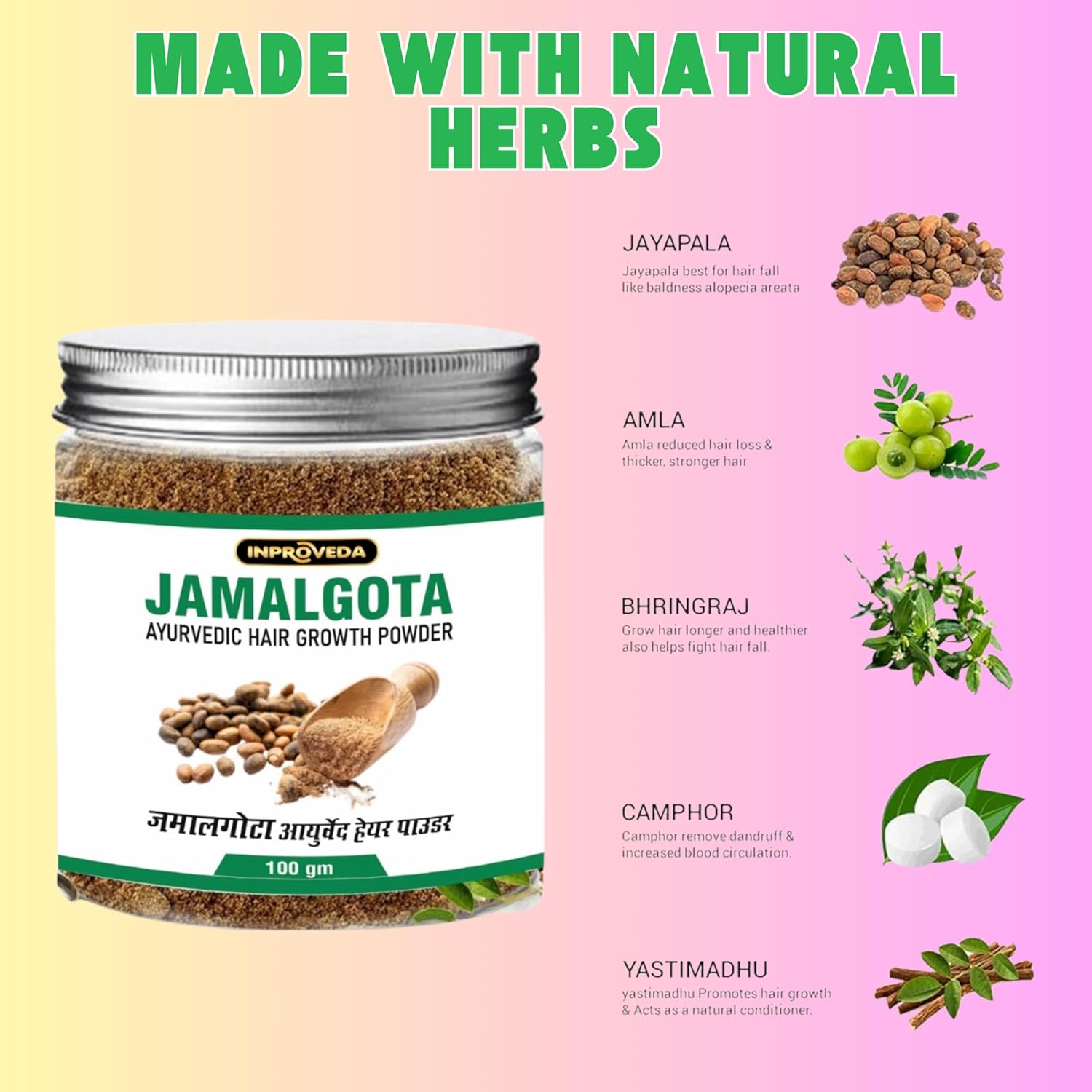 Jamalgota - Ayurvedic Hair Powder (Buy 1 Get 1 Free)