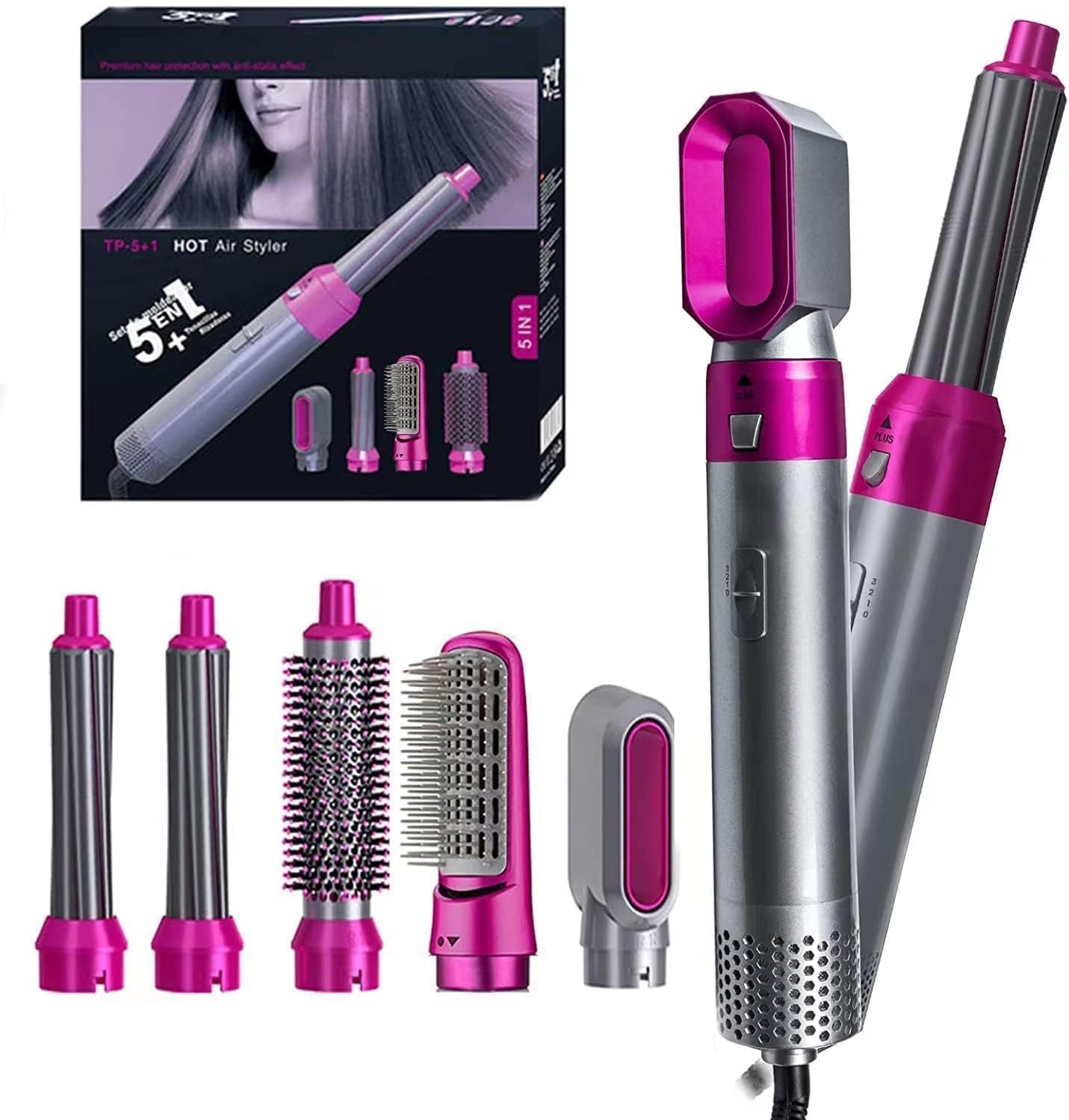 5 in 1 Hair Dryer Hot Air Brush Styler