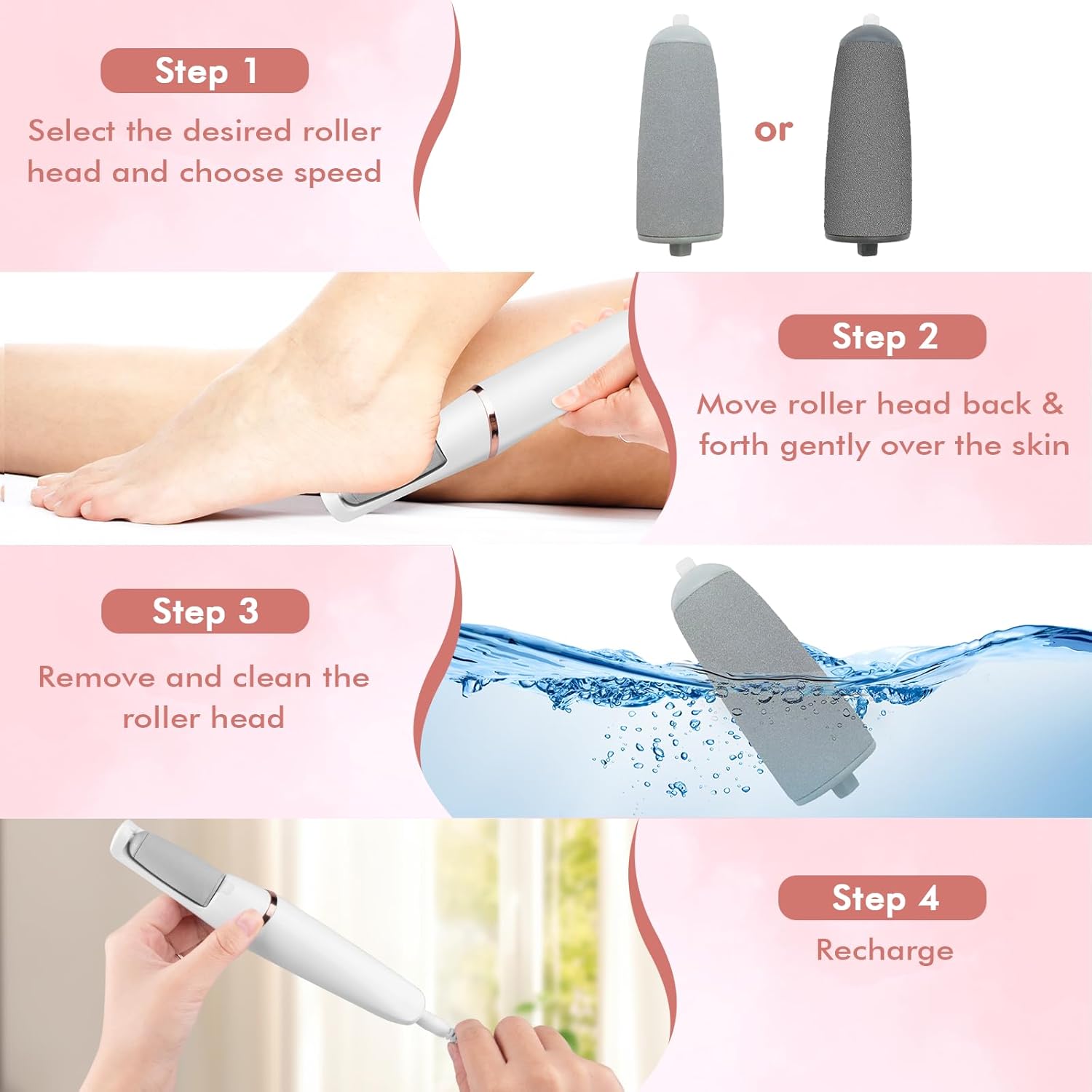 Pink Pedi Electronic Pedicure Tool