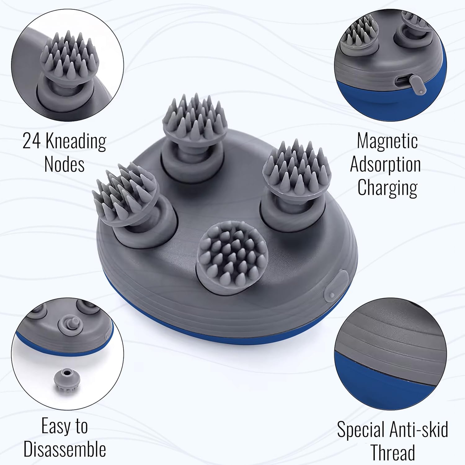 Electric Scalp Massager for Scalp Relaxation Cordless Head Massager