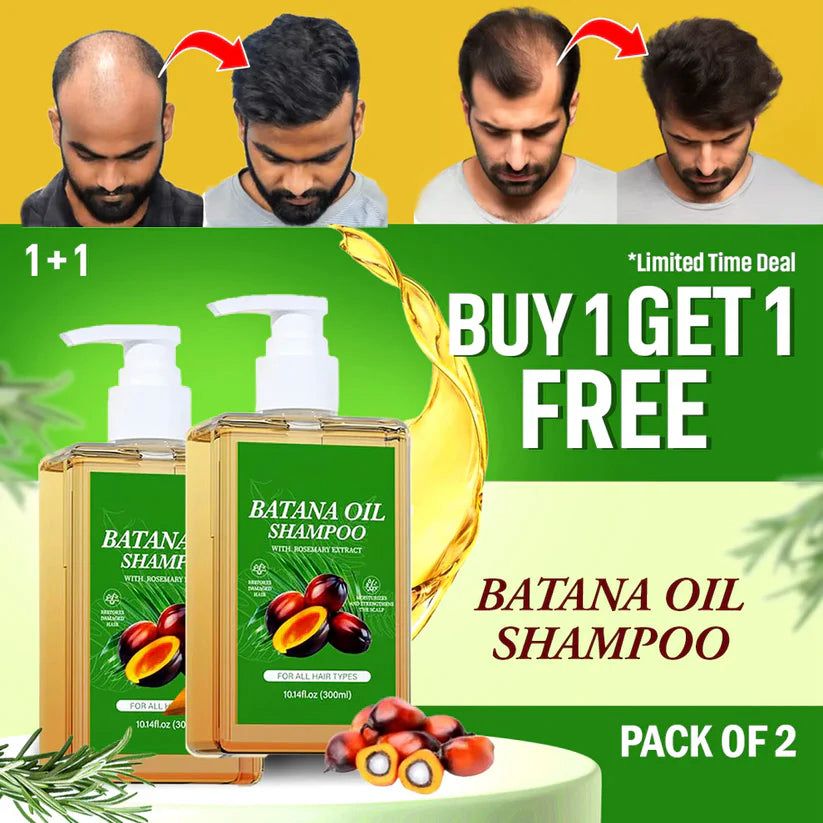 Batana Oil Shampoo – The Natural Hair Growth pack of 2