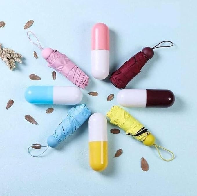 Jpwels Portable Mini Umbrella for Women Pocket Umbrella for Men Capsule Umbrella for Kids Bottle Umbrella for Sun Protection Sun Umbrella for Women Big Umbrella for Rain