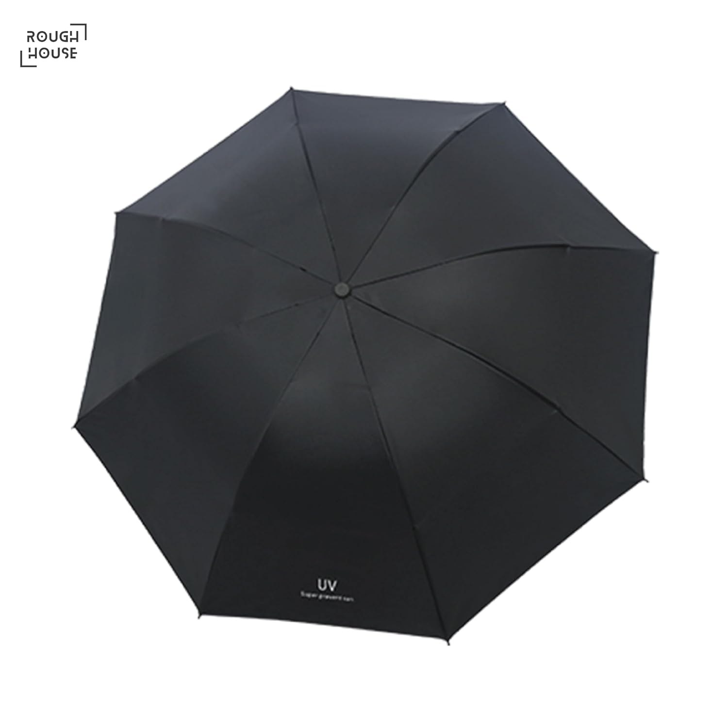 Jpwels Windproof Umbrella for Men and Women - Auto Open Close Travel Umbrellas with UV Protection, Folding Compact Rain Umbrella for Girls, Boys, and Car Use (Black)