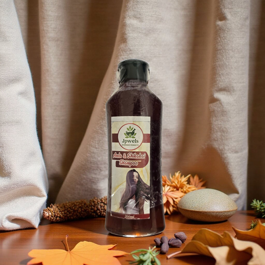 🌿 Jpwels Amla & Shikakai Shampoo – Ayurvedic Care for Strong, Shiny Hair ✨