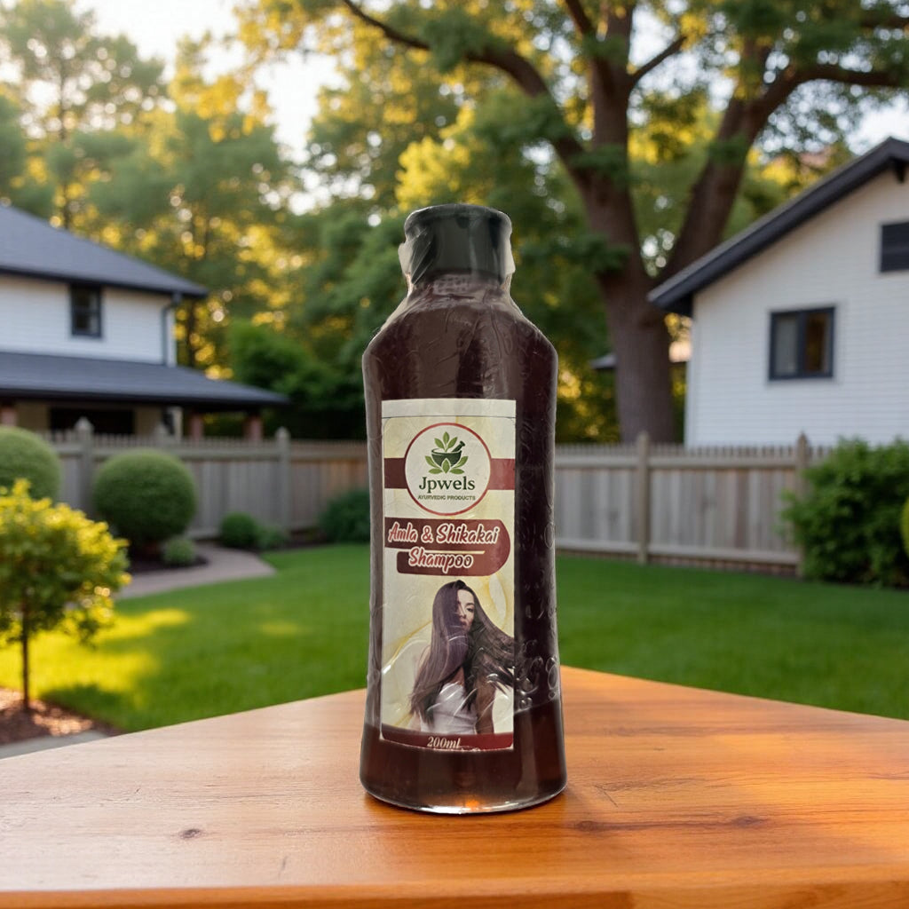 🌿 Jpwels Amla & Shikakai Shampoo – Ayurvedic Care for Strong, Shiny Hair ✨