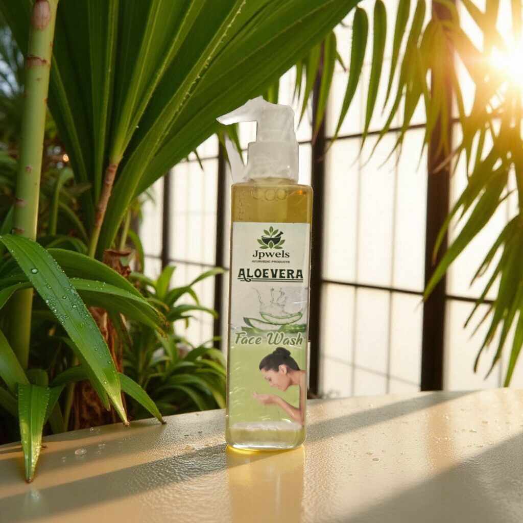 🌿 Jpwels Aloe Vera Face Wash – Ayurvedic Glow in Every Drop! ✨